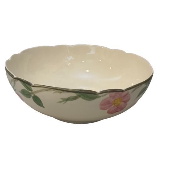 Franciscan Other - 🌸Vintage 10.2" Large Franciscan Desert Rose Scalloped Serving Salad Fruit Bowl